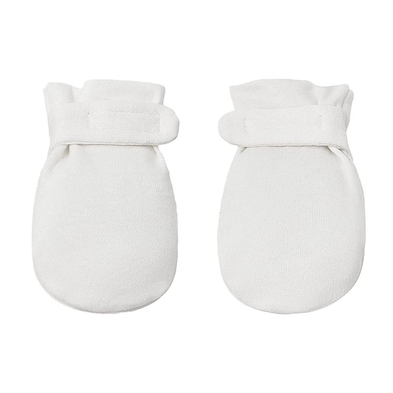 Reyow Newborn Baby No Scratch Mittens Stay On, 100% Cotton Breathable, Adjustable Infant Gloves for Baby Boys Girls Mittens - Image 1